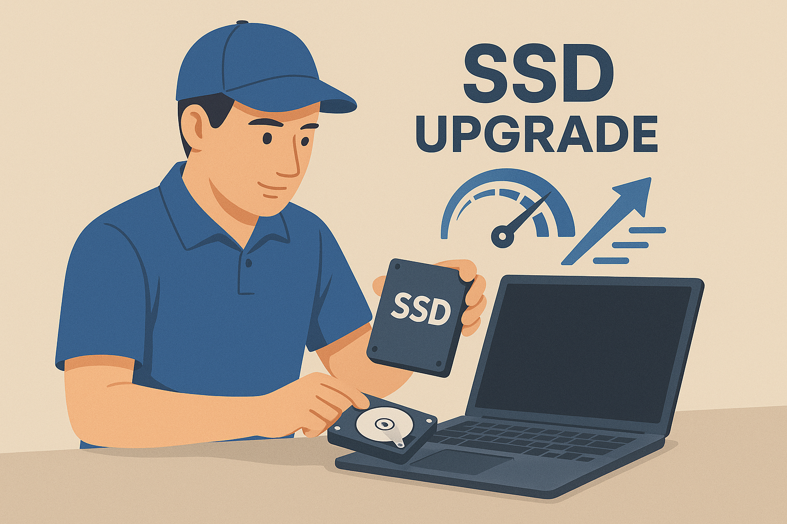 Cambio de disco sólido (SSD)